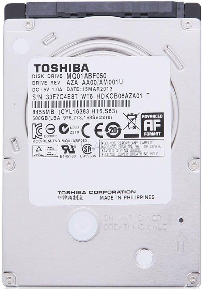 Жесткий диск 2.5 Toshiba 500GB MQ01ABF050 "Б/У"