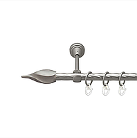 Карниз кованый для штор одинарный сатин Твист 16мм диаметр твистер витая комплект