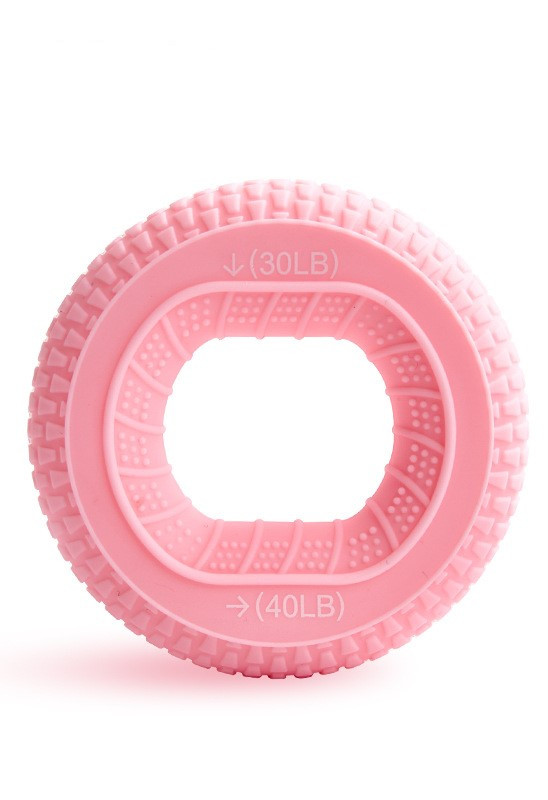 Еспандер для пальців та передпліччя гумовий зі зміною навантаженням на 14 кг та 18 кг 29130 рожевий, фото 1