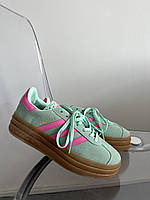 Кросівки Gazelle Bold  Mint/ Pink