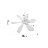 Вентилятор стельовий USB Boshje з пультом і таймером, діаметр 42 см — Кабель 3.2 метра, фото 9