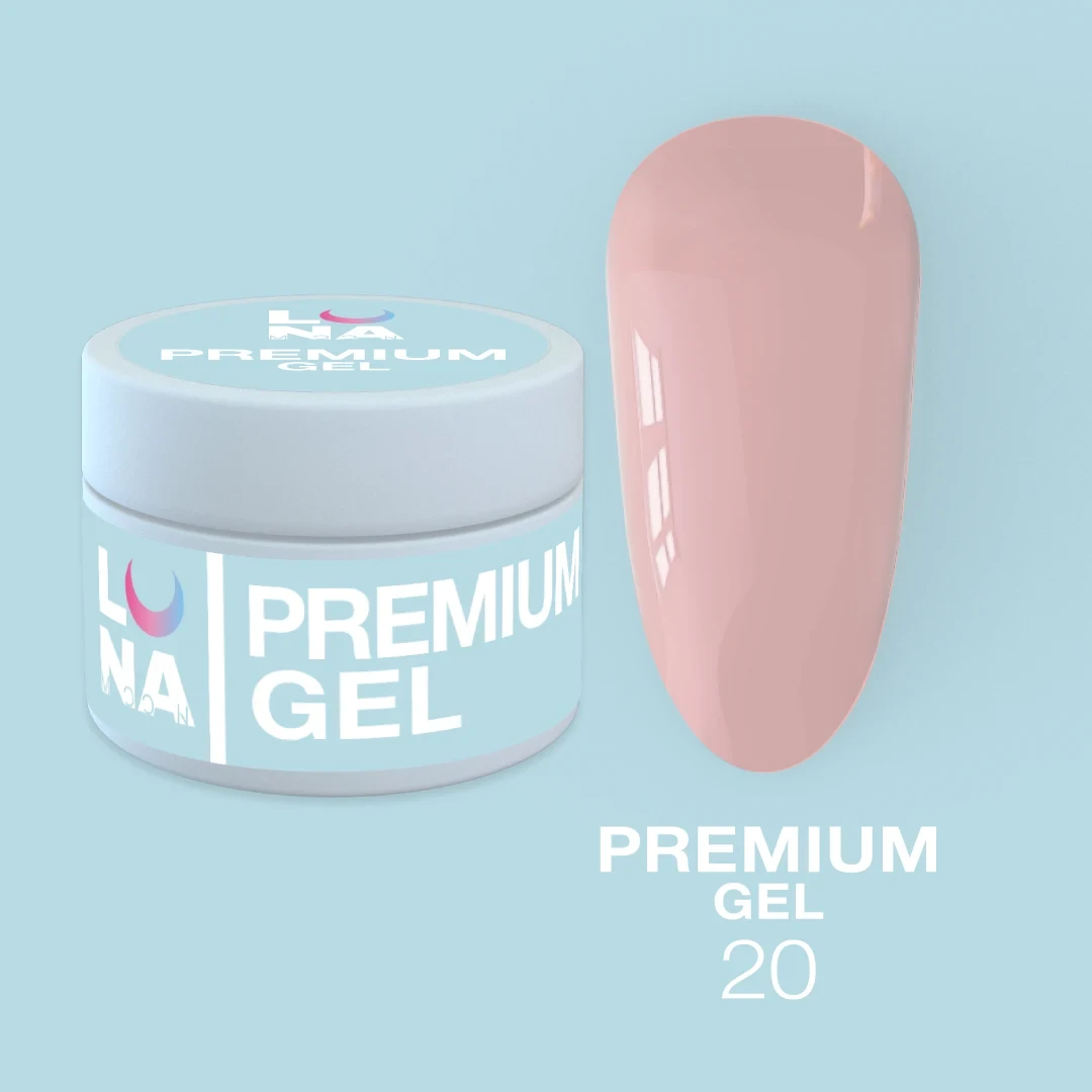 Luna 20 Premium Gel- Гелі для нарощування, 30 мл.