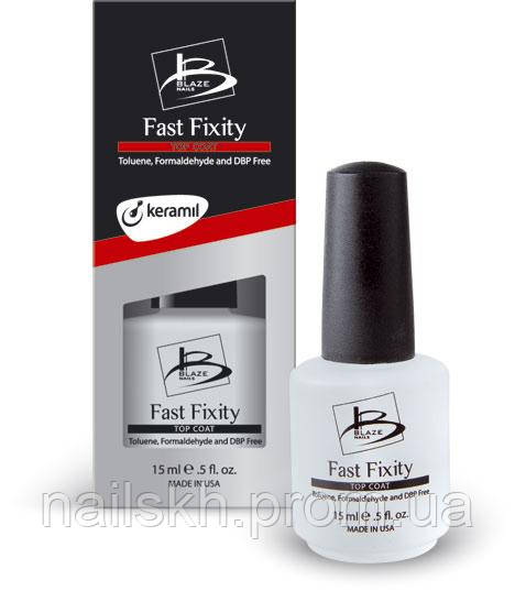 Blaze Nails Fast Fixity - Быстросохнущее финишное покрытие 15 мл - фото 1 - id-p86612070