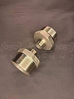 Ніпель перехідний різьбовий нержавіючий DN50x20 (2"x3/4"), н/ж сталь AISI 304, шестигранник, BSPP, Class 150