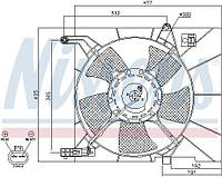 Вентилятор (комплект) DAEWOO KALOS (KLAS) / DAEWOO NUBIRA (J200) 2002-2008 г.