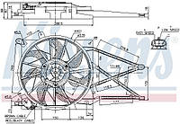 Вентилятор (комплект) OPEL ASTRA G (T98) / OPEL ZAFIRA A (T98) 1998-2009 г.