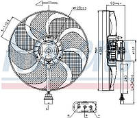 Вентилятор (комплект) VW FOX (5Z1) / VW POLO (6R) / SEAT IBIZA (6J1) 1999-2022 г.