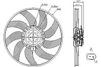 Вентилятор AUDI Q5 (8RB) / AUDI A5 (8F7) / AUDI A4 B8 (8K5) 2007-2018 г.