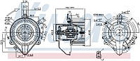Вентилятор кабины кондиц. FIAT PUNTO (188_) / FIAT DOBLO (223_) 1999-2012 г.