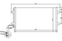 Радиатор кондиционера VOLVO C70 (542) / VOLVO S40 (544) 2003-2013 г.