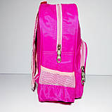 Рюкзак дитячий для дівчинки єдиноріг 813 малиновий із гаманцем, фото 3