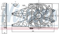 Вентилятор (комплект) OPEL COMBO (X12) / FIAT DOBLO (263_) 2009- г.