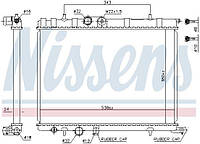 Радиатор CITROEN C4 / PEUGEOT 206 (2A/C) / CITROEN XSARA (N2) 1996-2018 г.