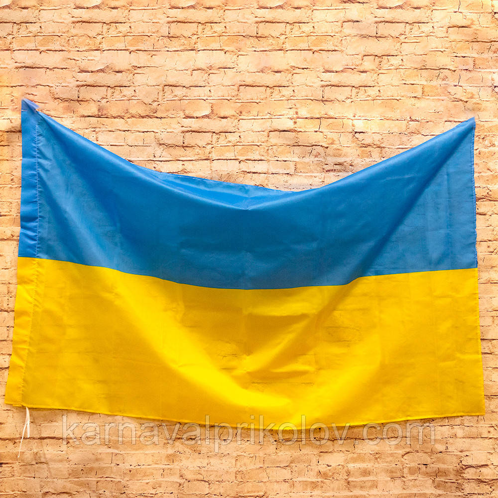 Флаг Украины 145х90 см - фото 1 - id-p1553868447