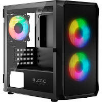 Корпус Logic concept PORTOS MESH+GLASS ARGB fans 3x120mm BLACK (AM-PORTOS-10-0000000-0002)