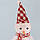 Декор новорічний Сніговик 24 см у шапочці червона клітинка, фото 2