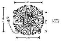 Вентилятор CITROEN JUMPY / PEUGEOT EXPERT / PEUGEOT PARTNER 1995-2018 г.