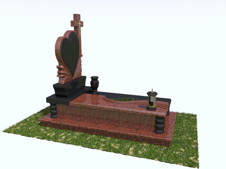 Памятник Одинарный "3D Модель С Крестом" - фото 4 - id-p2101768335