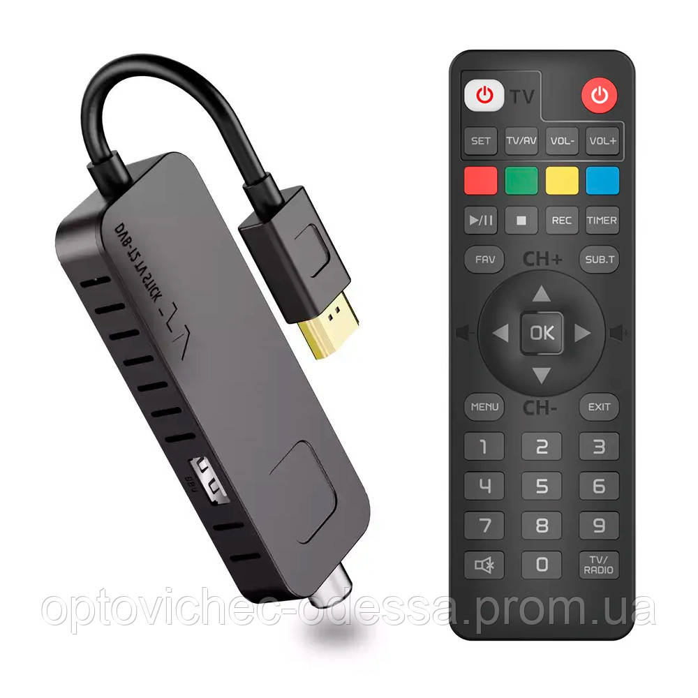 ТБ-тюнер DVB-T2 DVB-C Dolby Audio H.265/HEVC UBISHENG U3mini Чорний Хіт ...