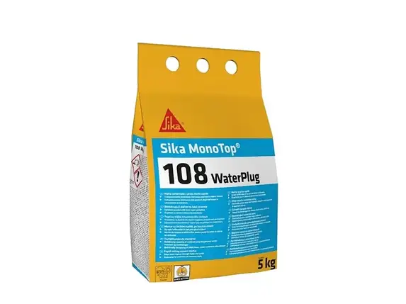 Швидкодіюча гідропломба Sika Mono Top 108 Waterplag 5 кг, фото 1