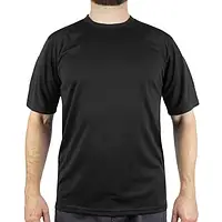 Футболка тактическая Sturm Mil-Tec "Tactical T-Shirt QuickDry" Black однотонная армейская футболка черная