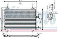 Радиатор кондиционера CITROEN XSARA (N0) / PEUGEOT 406 (8E/F) 1995-2005 г.