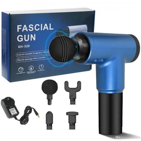 Масажер М'язовий Fascial Gun KH-320 синій, фото 1