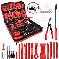 Знімачі для демонтажу оббивки/ кліпс автомобільного салону та магнітол 41 шт. у чохлі