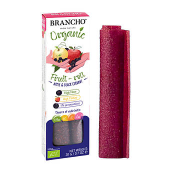 Пастила органічна "Яблуко - чорна смородина", 20г, Україна