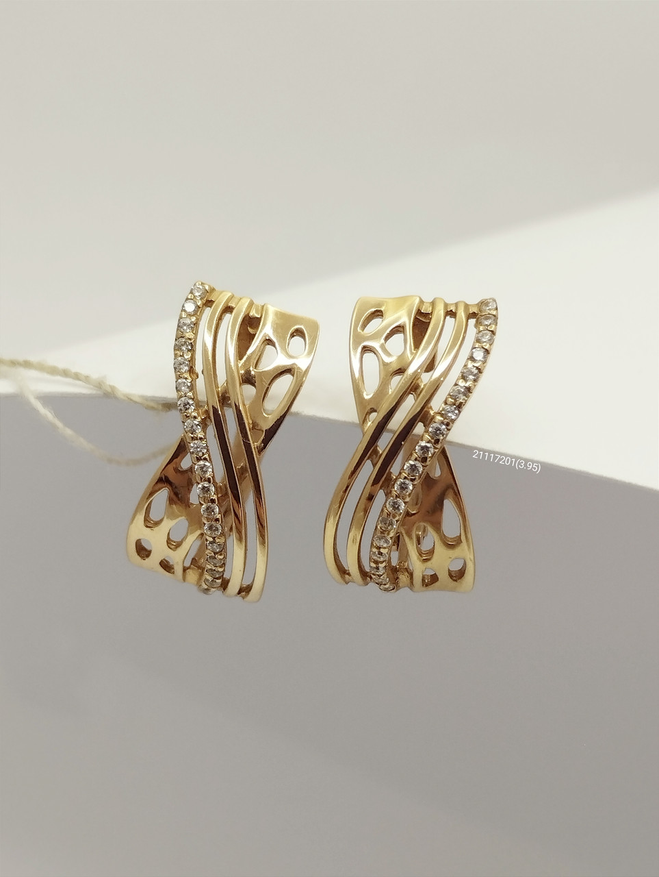 Золоті сережки Ukr-gold, фото 1