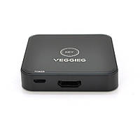 Переключатель двухнаправленый VEGGIEG V-HD01 HDMI2.0 с питанием через USB, поддерживает 2Kx4K, 30Hz, Black,