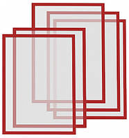 Комплект магнитных рамок Magnetoplan Magnetofix Frame Red Set A4 5шт (1130306)
