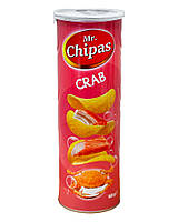 Чипсы со вкусом краба Mr. Chipas Crab, 160 г (6917554960404)