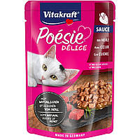 Вологий корм для котів Vitakraft Poésie Délice pouch 85г (серця в соусі) h