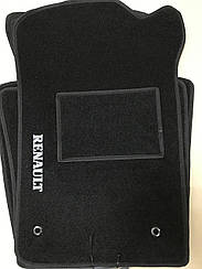 Ворсові Renault Koleos 2008-2015 (чорні) (StingrayUA) килимки текстильні в салон авто