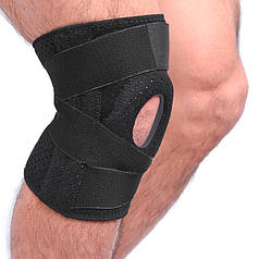 Бандаж AOLIKES HX-7908 Black для колінного суглоба наколінник із патетарним кільцем