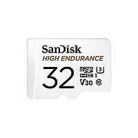 MicroSDHC (UHS-1 U3) SanDisk High Endurance 32Gb class 10 V30 (100Mb/s) (adapterSD)