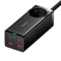 Сетевое зарядное устройство Baseus PSZM000401 GaN3 Pro Desktop Powerstrip |AC/2USB/2Type-C, 100W, QC/PD| black