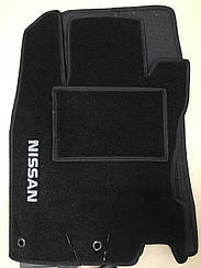 Ворсові Nissan Leaf 2010-  (чорний) (StingrayUA) килимки текстильні в салон авто