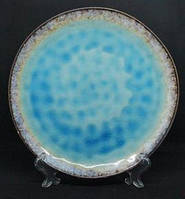 Тарелка Голубая Лагуна круглая керамика
