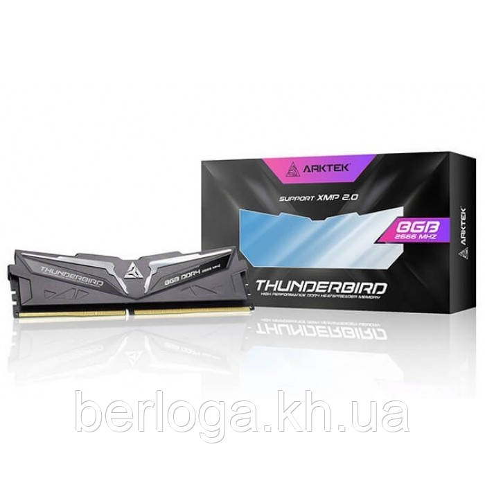 Пам'ять ARKTEK 8 GB DDR4 2666 MHz Thunderbird (AKD4S8P2666H)