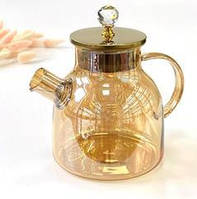 Чайник стеклянный "Золотая жемчужина" 1500мл