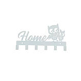 Ключниця настінна металічна 21*11см на 6 гачків Home, фото 6