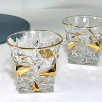 Набор 6 стаканов "Фрости-ВИП" золотой треугольник 270 мл