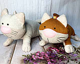 Іграшка декоративна, ручна робота "Котик" 35 см, фото 3