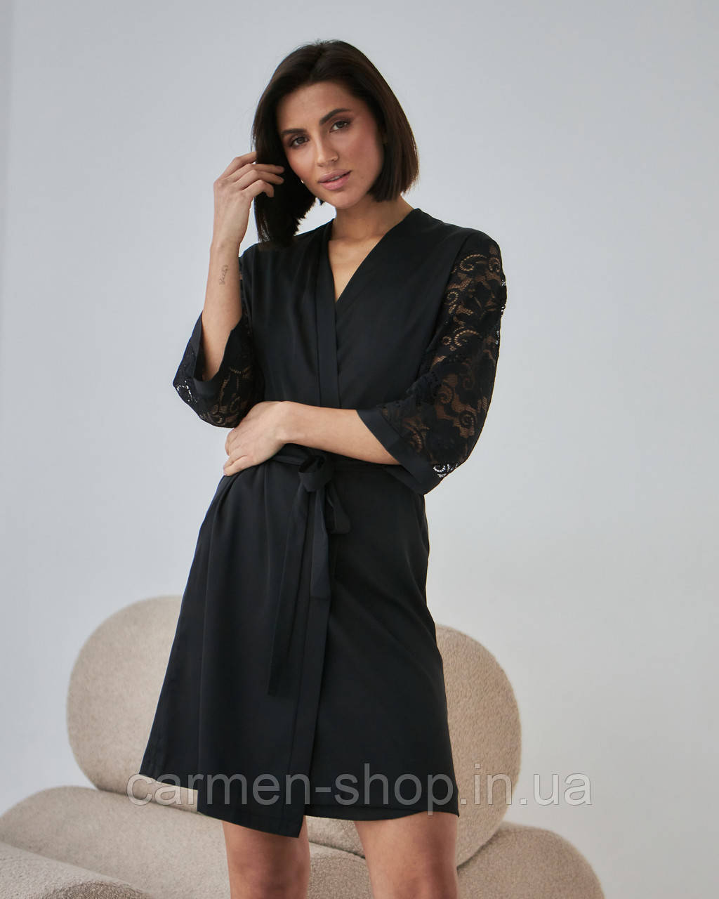Жіночий халат із шовку армані 0337 Barwa garments, фото 1