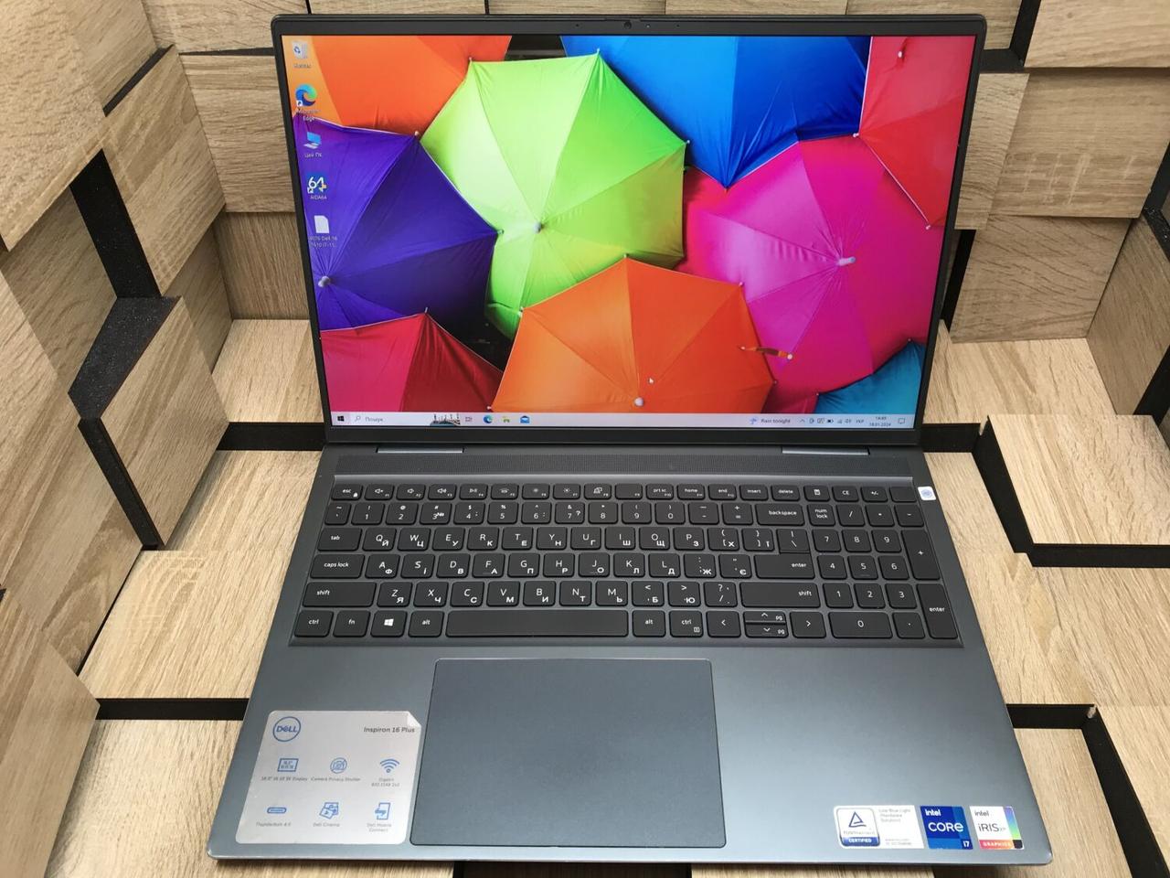 Б/в Ноутбук Dell Inspiron 16 Plus 7610 16" 3072x1920| Core i7-11800H| 16 GB RAM| 256 GB SSD| UHD
