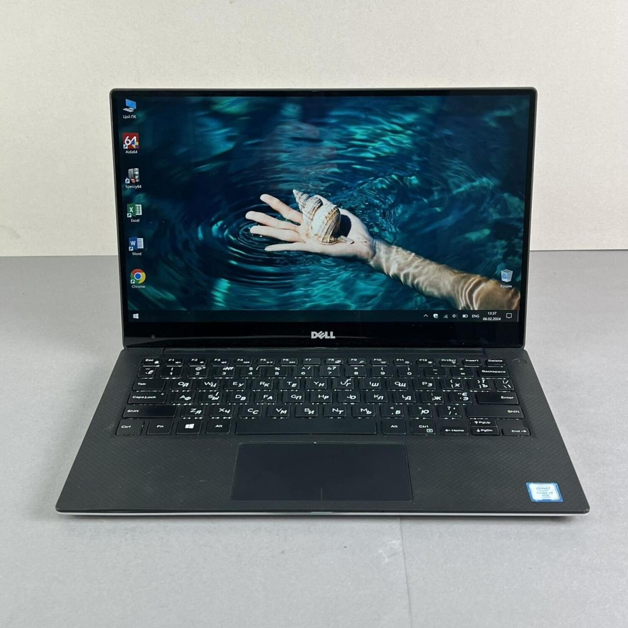 Б/в Ультрабук Dell XPS 13 9350 13.3" 3200x1800 Сенсорний| Core i7-6600U| 8 GB RAM| 256 GB SSD| Iris 520