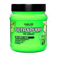 Предтренировочный комплекс Evolite Nutrition Ultra Pump, 420 грамм Зеленое яблоко