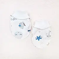 Царапки рукавички для новорожденных